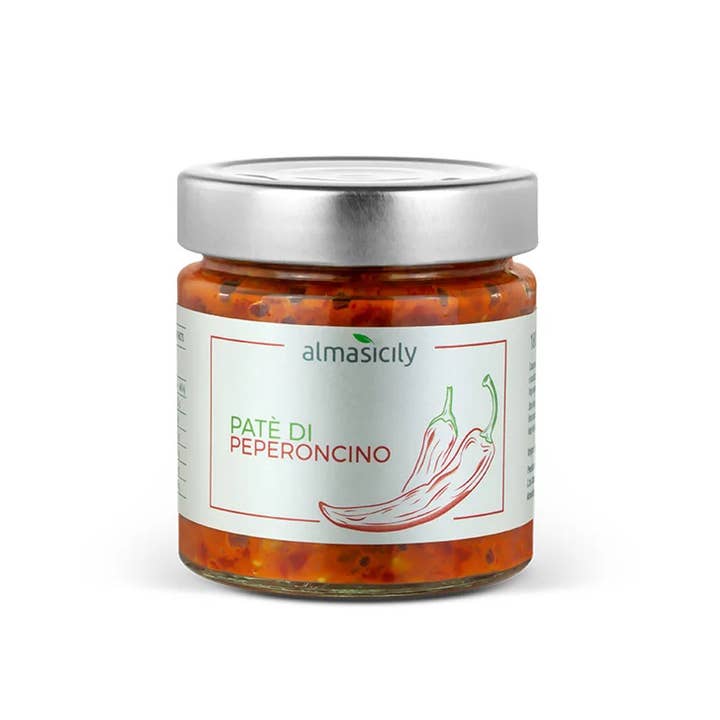 Hot Sicilian Chili Pepper Pate 500g Jar for wholesale by almasicily