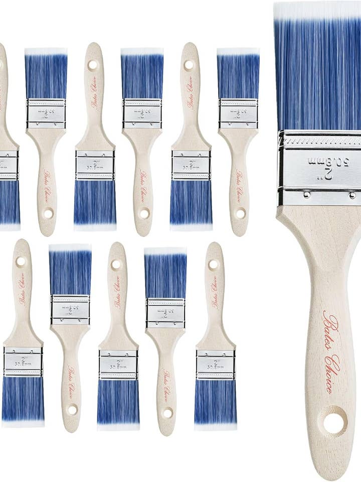 Bates- Paint Brushes, 2-Inch, 12 Pack, Treated Wood Handle for wholesale by Bates Choice