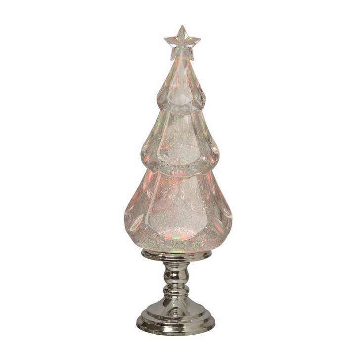 Transpac - Wholesale Christmas Decoration - SALE Christmas Plastic Light Up Tree on Pedestal
