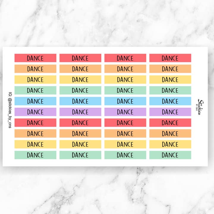 Autocollants de tête de danse pour la vente par Stickies by C&S