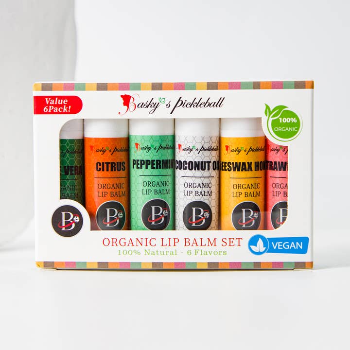Basky's Pickleball Lip Balm Set - 4 PACK for wholesale by Basky's Pickleball