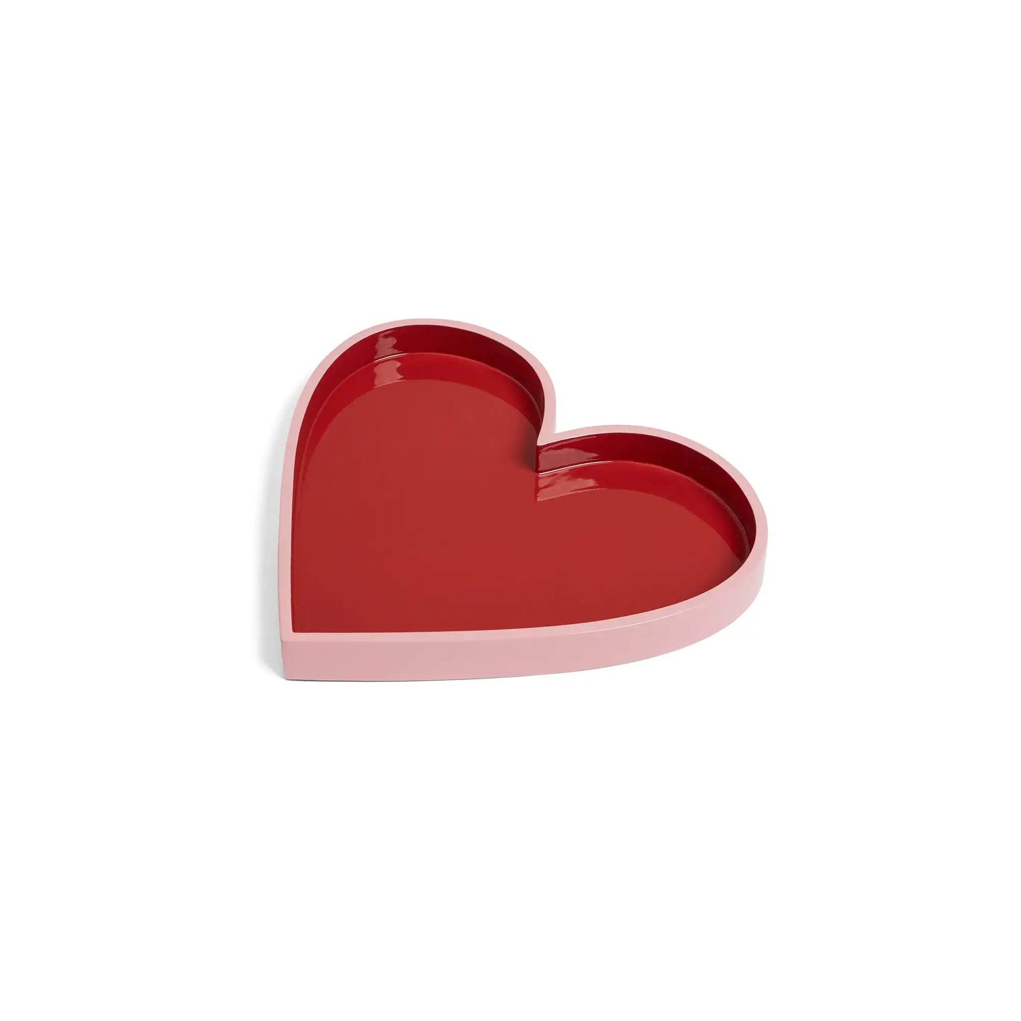 Host Home - Wholesale Decorative Tray - RED HEART LACQUER TRAY2