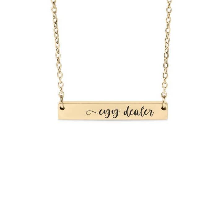 Egg Dealer Necklace/Keychain - Chicken Farmer Jewelry for wholesale by North Star Rustics Too