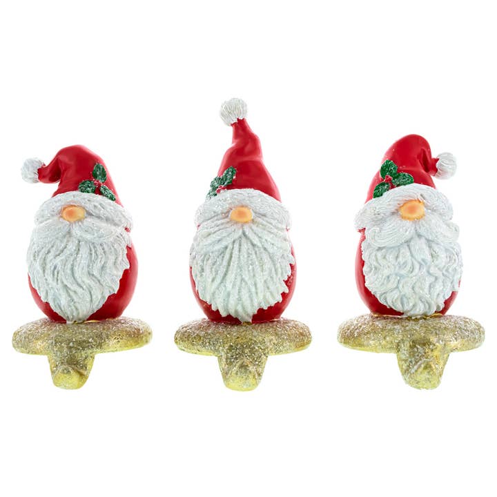 Set van 3 Kerstman Kabouter Kerstsok Houders ā Feestelijke Kerstschouw Decoratie voor wholesale door BestPysanky