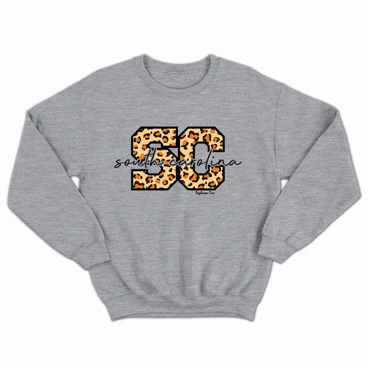 Daydream Tees SC Leopard Crewneck for wholesale by Daydream Tees