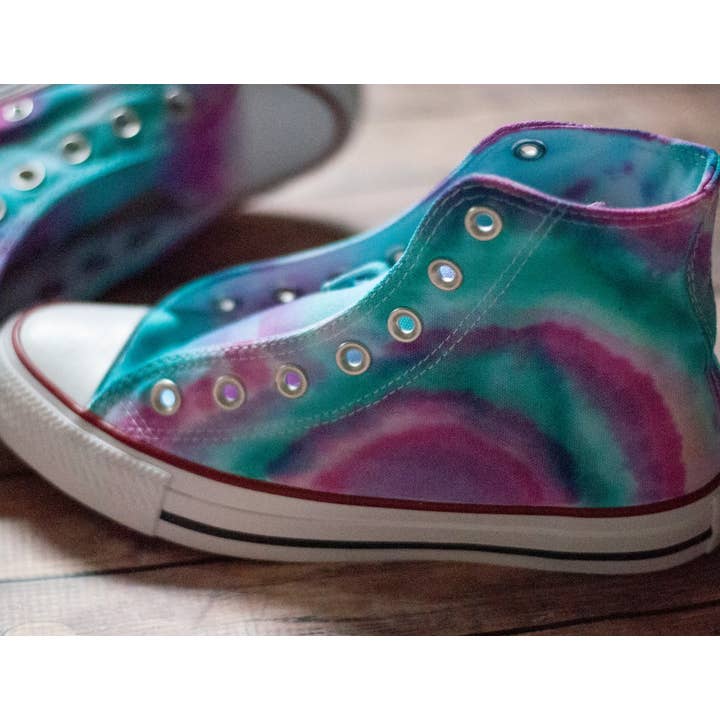 With Love, Paint - Wholesale Lifestyle Sneakers - Women's - Tie Dye High Top Converse || Custom Converse4