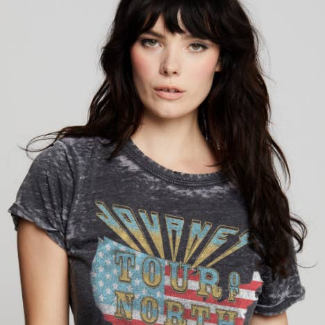 303151 - 630 Journey Tour Burn Out Tee 1041B for wholesale by Recycled Karma