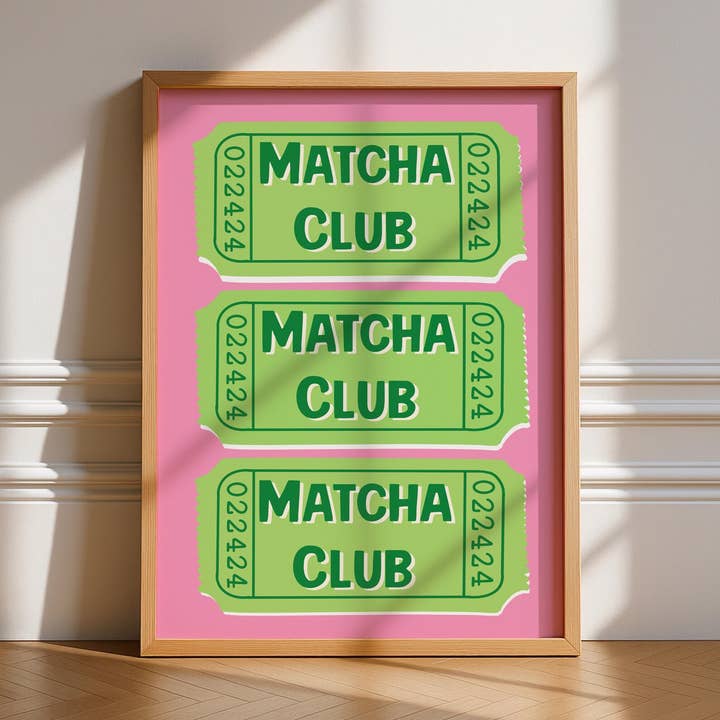Matcha Club Ticket for wholesale by Printro