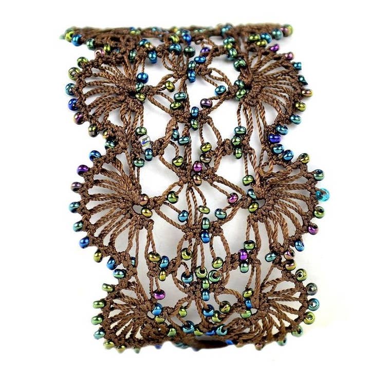 Silk Wool and Bijoux - Wholesale Woven/Braided Bracelet - "Ihlara" silk Hand-crocheted Bracelet