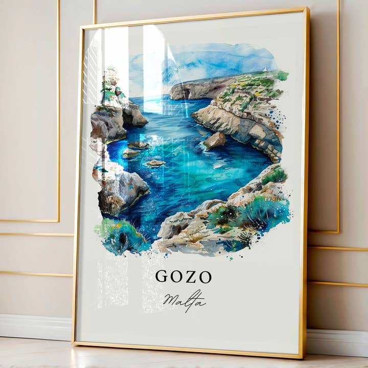 Premium Travel Art - Wholesale Art Print - Gozo Malta Art Print, Gozo Print, Malta Wall Art, Gozo Gift, Travel Print, Travel Poster, Travel Gift, Housewarming Gift3