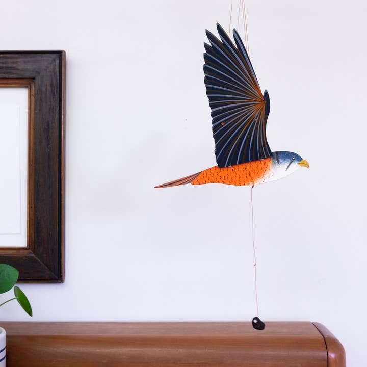 Tulia's Artisan Gallery - Wholesale Mobile - Kestrel Flying Bird Mobile2