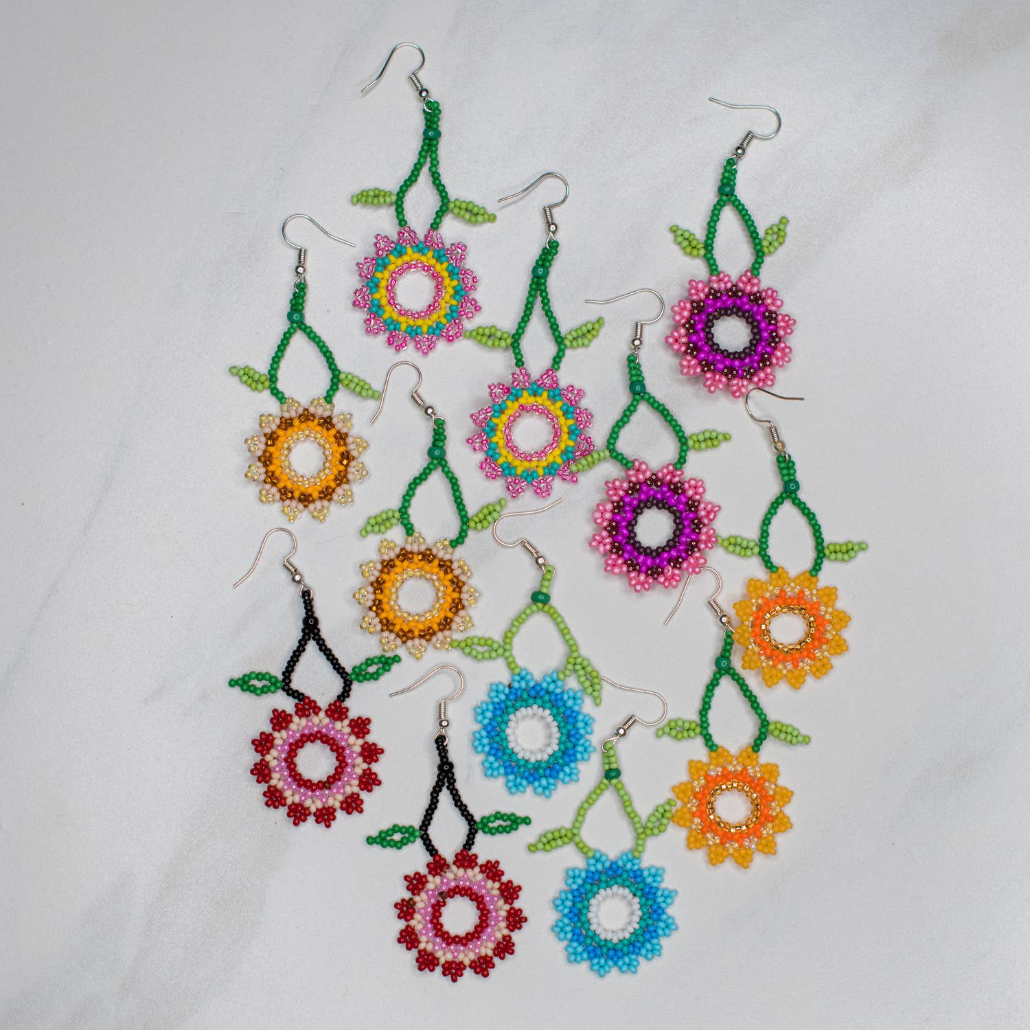 Lucia's Imports – Brincos de argola por atacado – Brinco Flor de Maria1