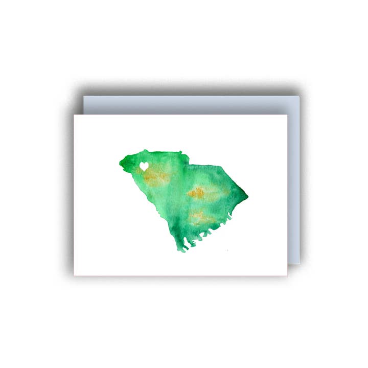 Carolina do Sul Coração Greenville Cartão por atacado de Printed Water