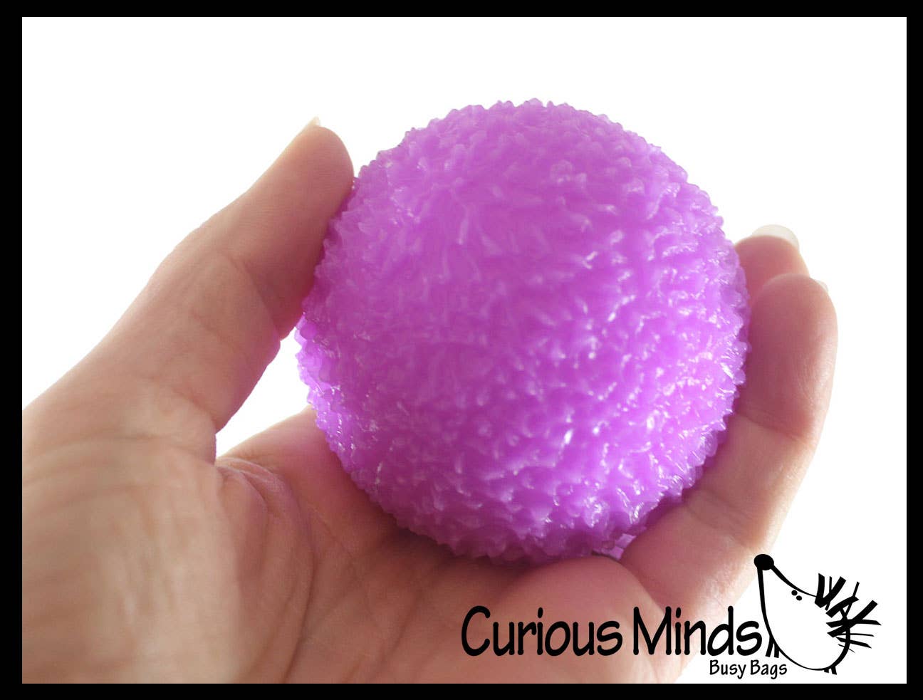 Curious Minds Toys – Engroshandel Stressaflastningsbold/-æltemasse – 1 Boxed 2.5" Tekstureret Doh Filled Stress Ball - Glob Balls -10