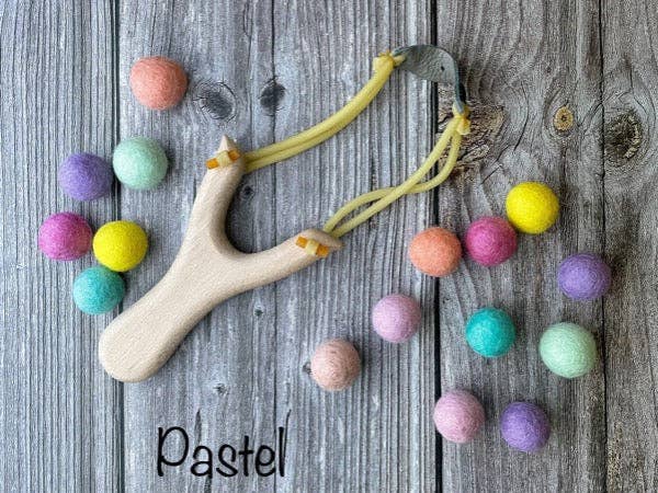 AKUKU - Wholesale Slingshot - Kids - Toy Slingshot with soft Felt balls Ammo5