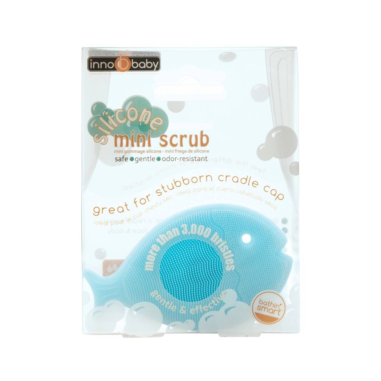 Innobaby on Faire - Wholesale Hair Brush/Comb - Kids & Baby - Silicone Mini Bath Scrub for Babies / Cradle Cap Brush10