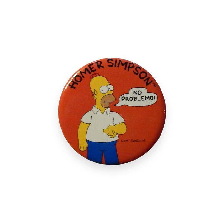 Hungry Ghost Press - Wholesale Lapel Pin/Button - The Simpsons Vintage Deadstock Buttons6