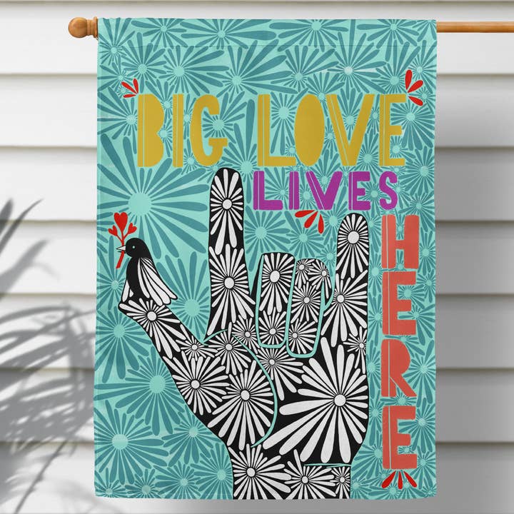 Declaration HOME - Wholesale Flag - Big Love Garden and House Flag - Double Sided1