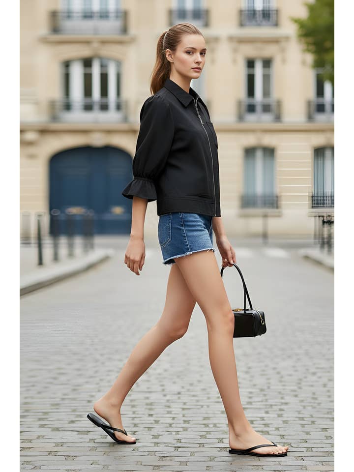 VAVA by Joy Han - Wholesale Jacket - Women's - 3/4 Sleeve Zip Up Jacket10