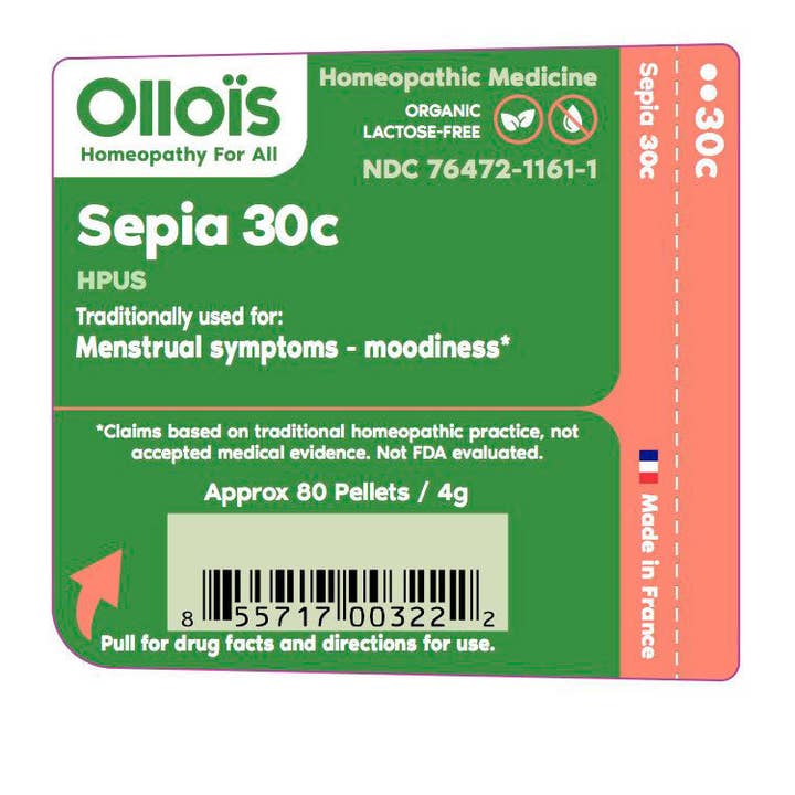 Ollois - Wholesale Oral Supplement/Vitamin - Olloïs Sepia 30C Lactose Free Organic, 80 Homeopathic Pellet1