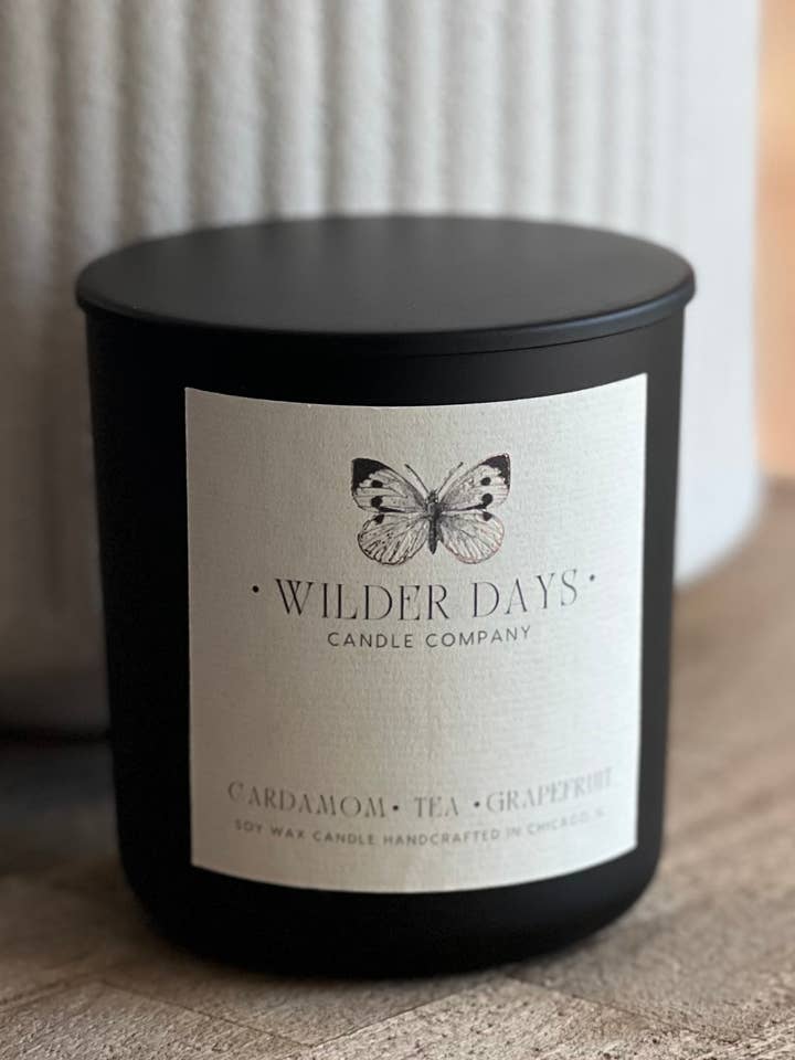 Cardamom Tea & Grapefruit | Wood Wick Soy Candle for wholesale by Wilder Days Candle Company