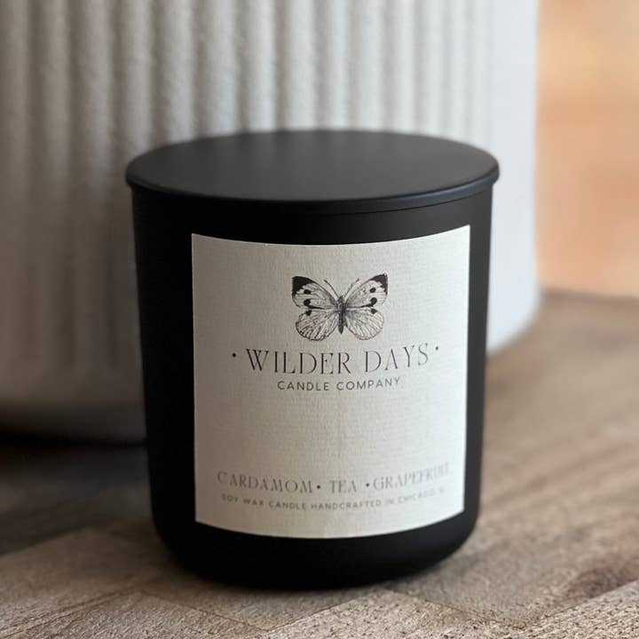 Wilder Days Candle Company - Wholesale Jar/Filled Candle - Cardamom Tea & Grapefruit | Wood Wick Soy Candle0