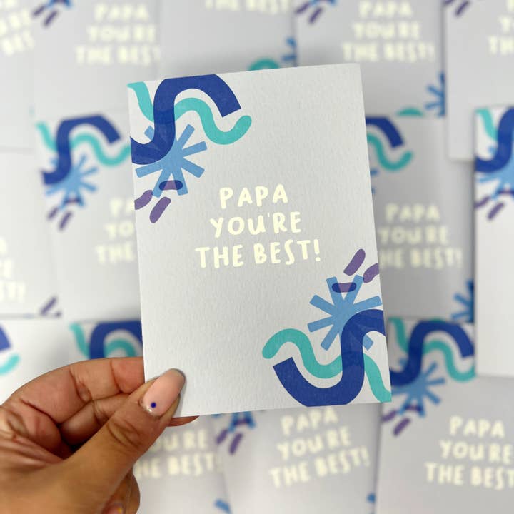 Xoxo Designs by Ruth – wholesale Father’s Day card – Papa You're The Best! Card4
