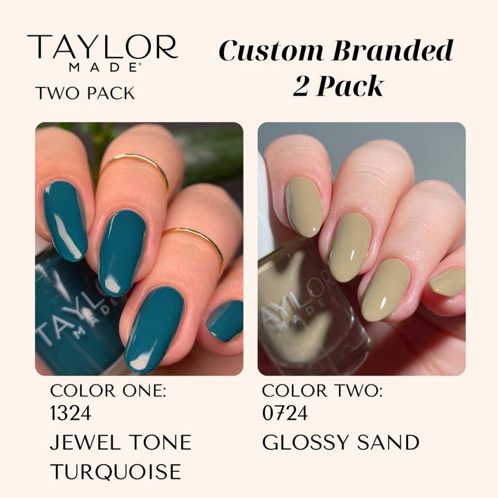 Taylor Made Polish - Vendita all'ingrosso Smalto per unghie - Smalto per unghie personalizzato: confezione da 2 a lunga tenuta + vegano + non tossico179