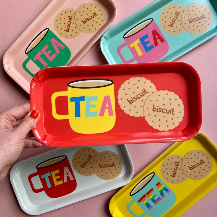 Poppekins - Wholesale Serving Tray - Tea and Biscuits Melamine Tray7