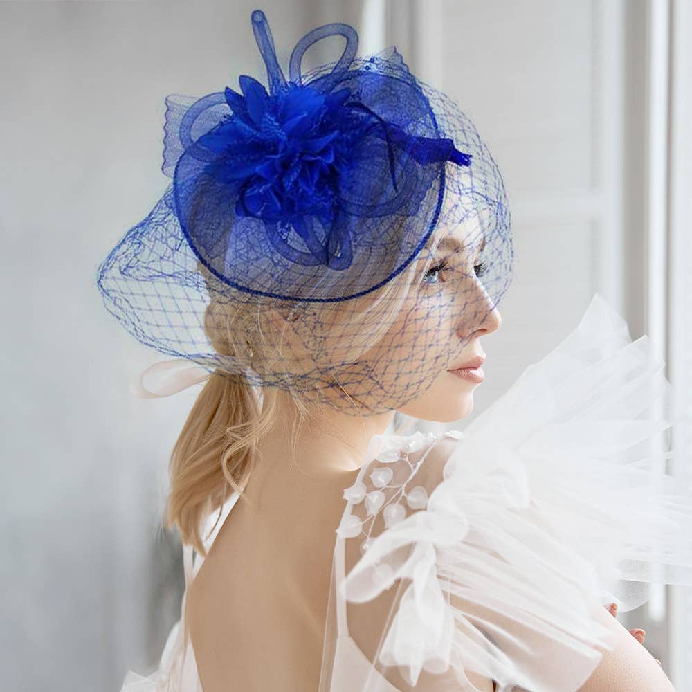 Sensibling Corp. - Wholesale Fascinator Hat - Women's - Bow Flower Feather Mesh Fascinator / Headband15