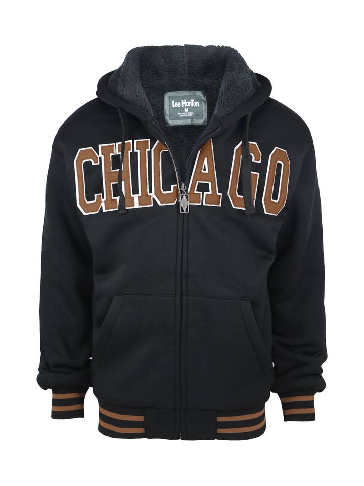 LeeHanTon Men's Long Sleeve 'City' Fleece Full Zip Up for wholesale by LeeHanTon