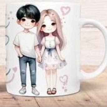 Cute Valentine's Day Mug Wrap , 11oz mug, dishwasher safe for wholesale by SubliMasterUK