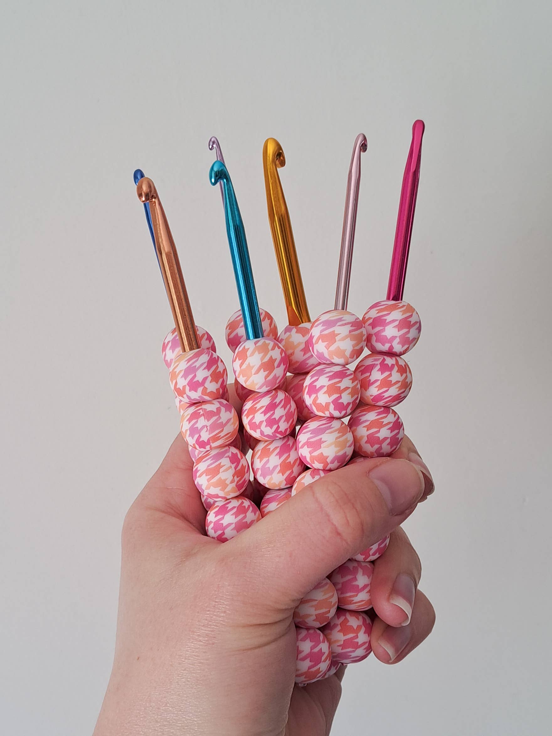 The Pigeon's Nest – wholesale Knitting/Crochet Supplies – Silicone Bead Crochet Hook | Ergonomic, Hand-Assembled Hook1