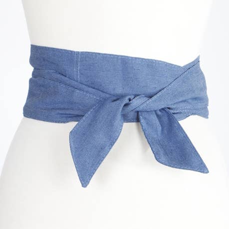 Ceinture en ruban en jean pour la vente par 3AM BY H&D ACCESSORIES