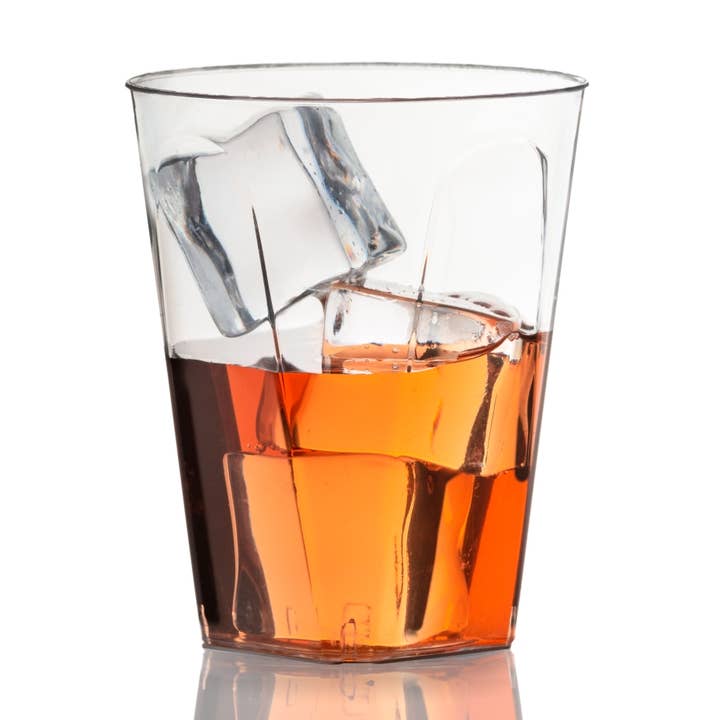 Exquisite 7 oz. Clear Square Bottom Tumblers - 20 ct. for wholesale by Crown Display