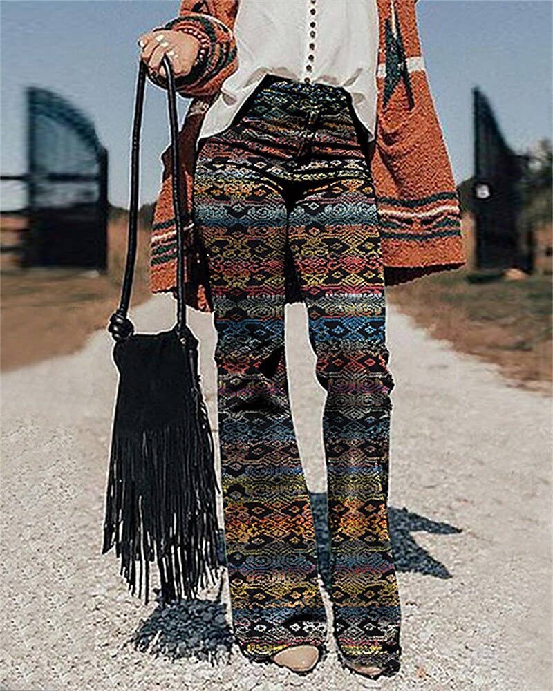 Tourtiwi – Großhandel Hose – Damen – Damenhose mit weitem Beinschnitt, Freizeithose, Schlaghose3