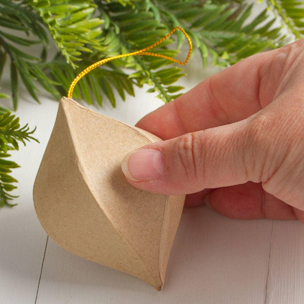 Factory Direct Craft – Engroshandel Julepyntsæt – Papmaché-ornamenter 8,3 cm (pakke med 36 stk.)5