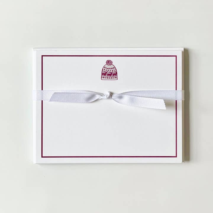 Ski Hat - Flat Note Cards for wholesale by Georgetown Paperie