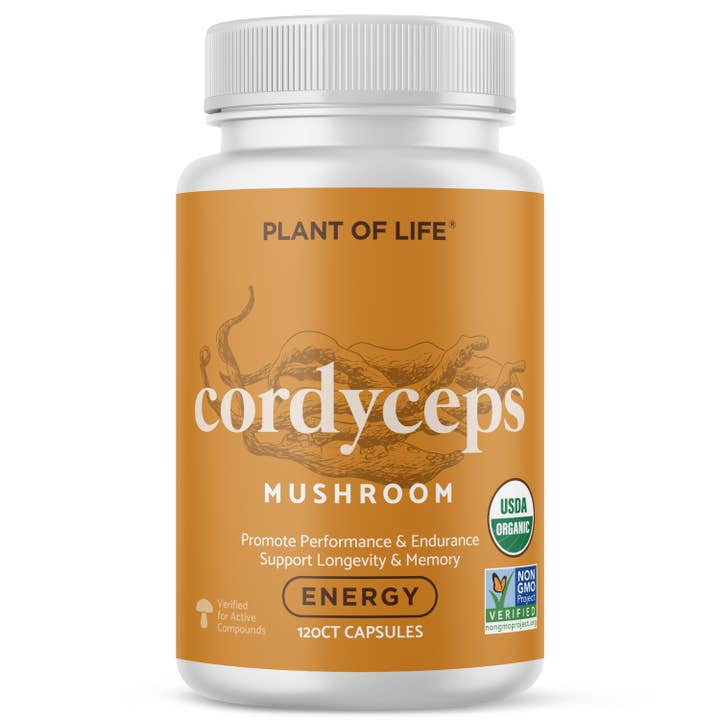 Cordyceps Mushroom Capsules – Energy, Stamina, Immunity 120 for wholesale by Plant of Life
