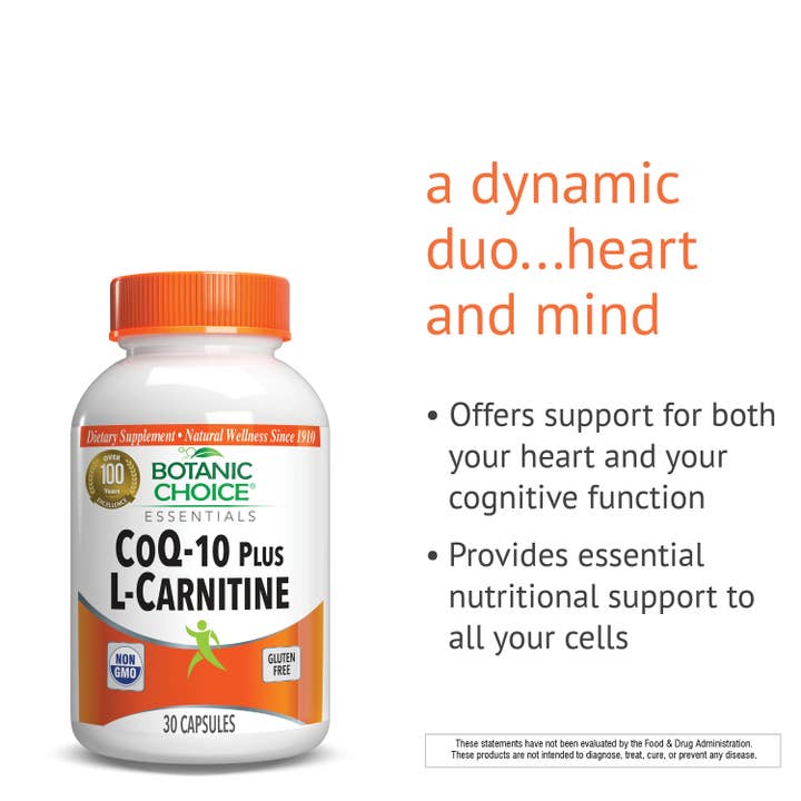 Botanic Choice - Wholesale Oral Supplement/Vitamin - Botanic Choice CoQ-10 Plus L-Carnitine - 30 Capsules