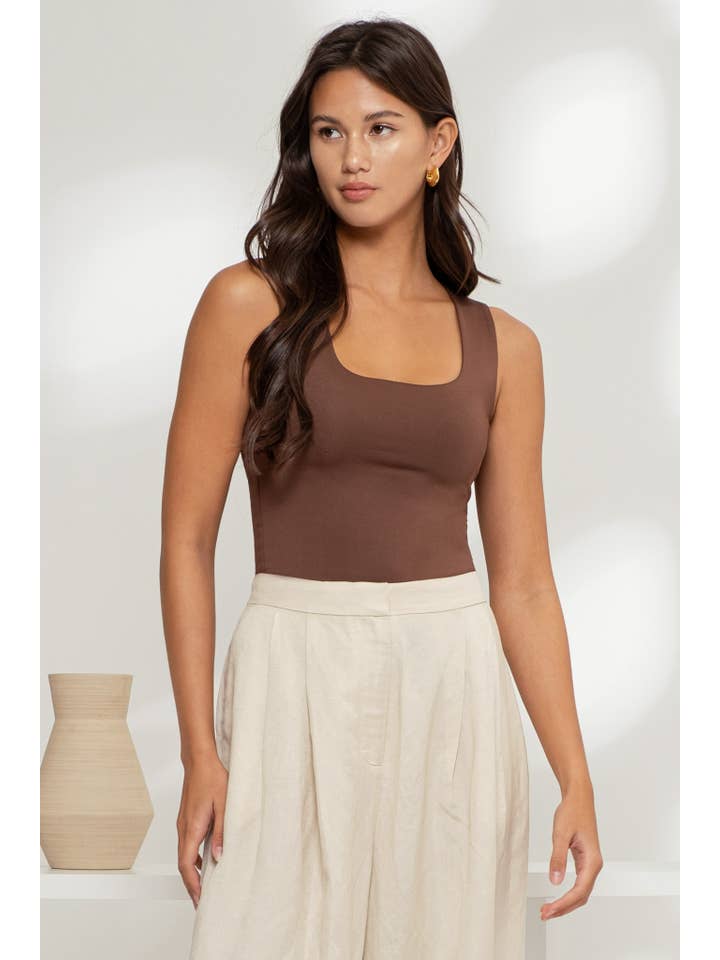 The Workshop Studio - Wholesale Knit Top - Women's - REVERSIBLE SCOOP NECK SLEEVELESS KNIT TANK TOP21