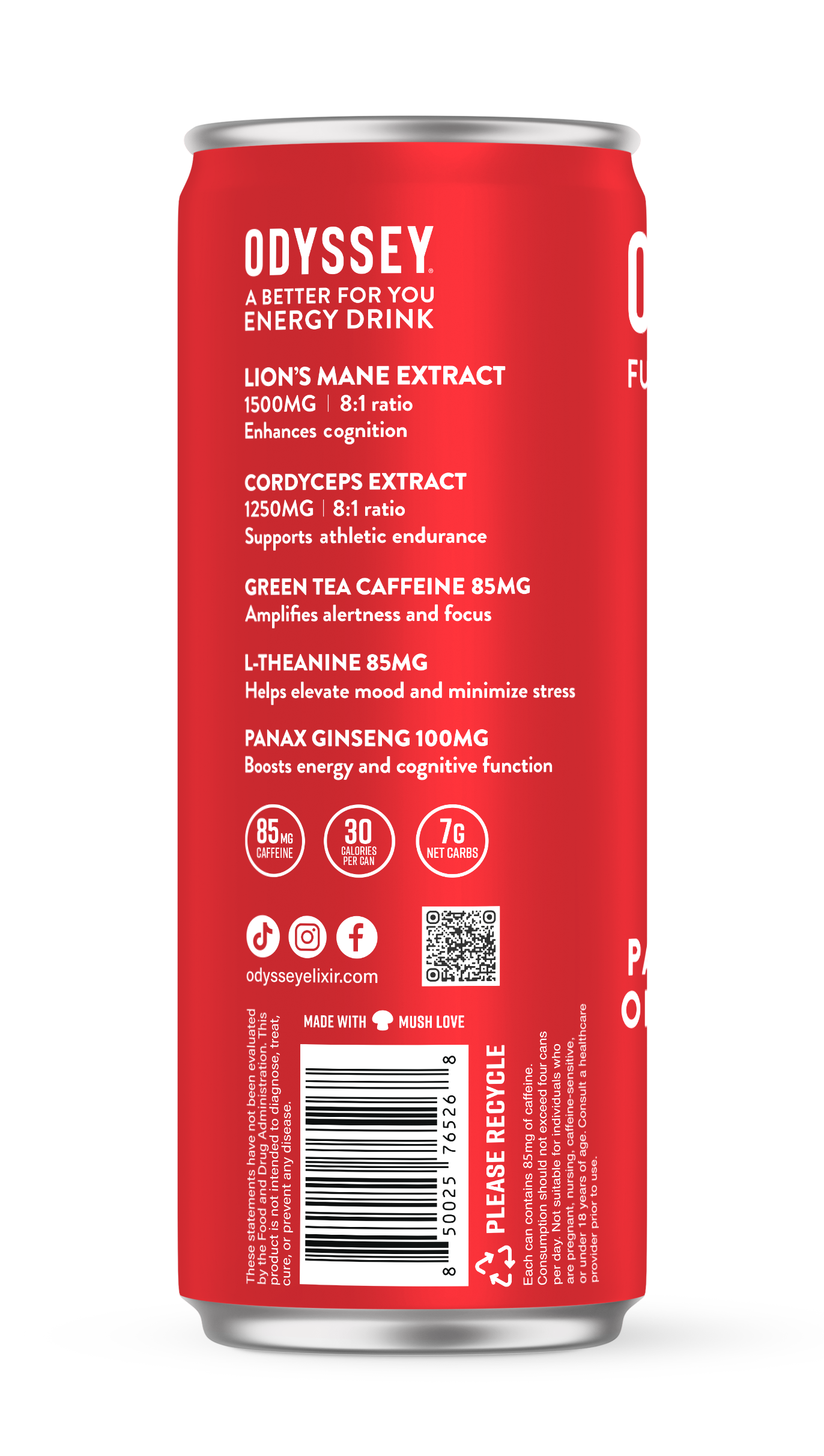 Odyssey Elixir - Wholesale Elixir - Passion Fruit Orange/Guava - Odyssey Functional Energy(85mg)3