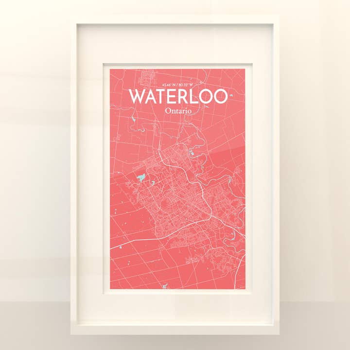 OurPoster.com - Wholesale Poster - Waterloo City Map Poster133