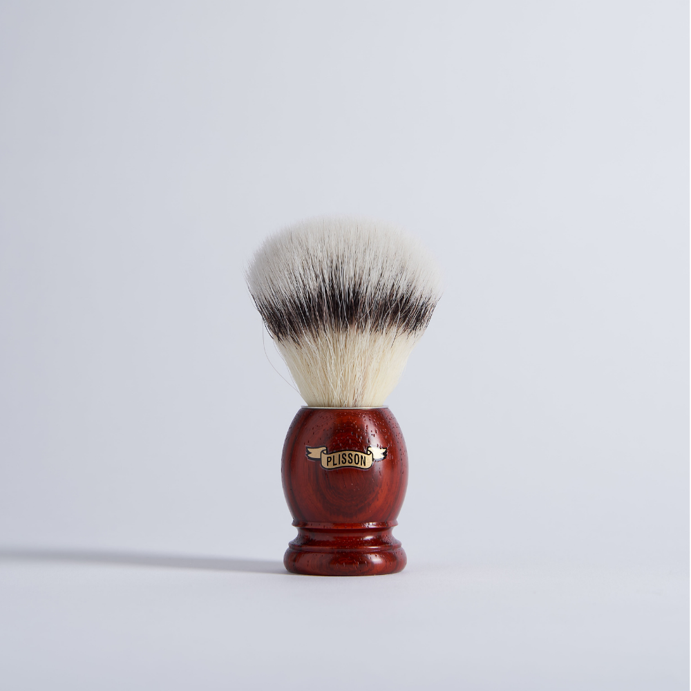 Plisson 1808 - Wholesale Shave Brush - Men's - Santos Rosewood Shaving Brush 'High Mountain White' Fiber0