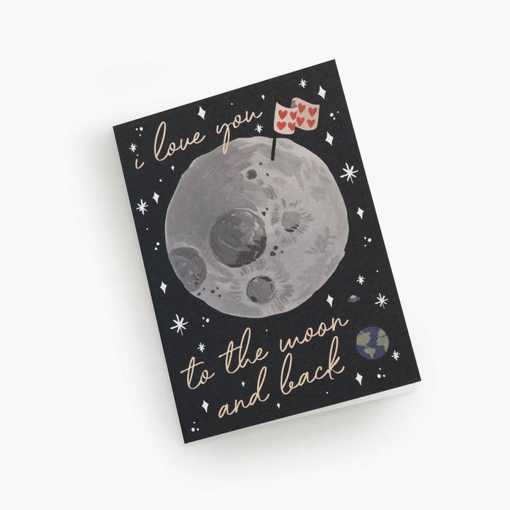 Day One Paper Co. - Wholesale Love Card - Bestseller Love Card "To The Moon & Back"1