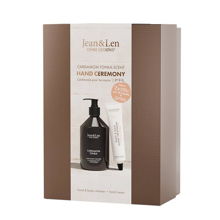 Jean & Len - Wholesale Hand Cream/Lotion - Hand Ceremony Cardamom/Tonka Gift Set | Jean&Len