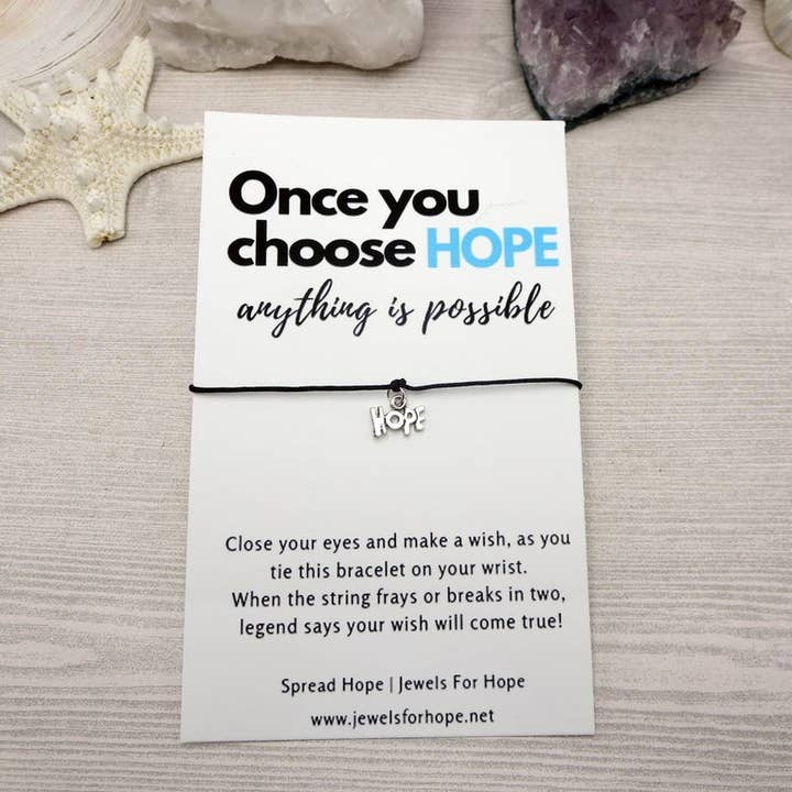 Jewels For Hope - Wholesale Charm/Dangle Bracelet - Hope Wish Bracelet - Inspirational Jewelry Gift1