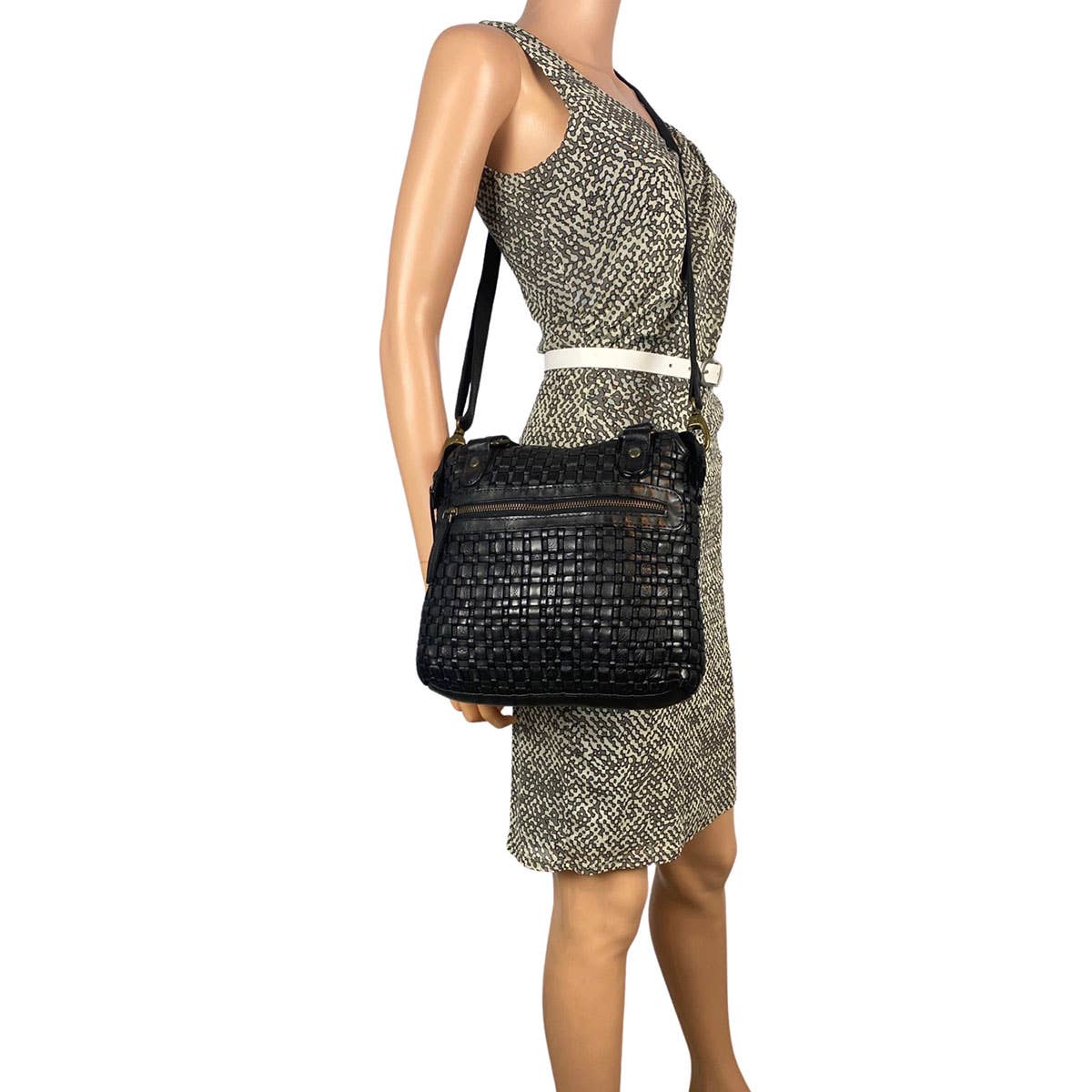 Arrigo - Wholesale Shoulder Bag - Women's - Arrigo Braided Leather Shoulder Bag or Handbag - 4 colours5