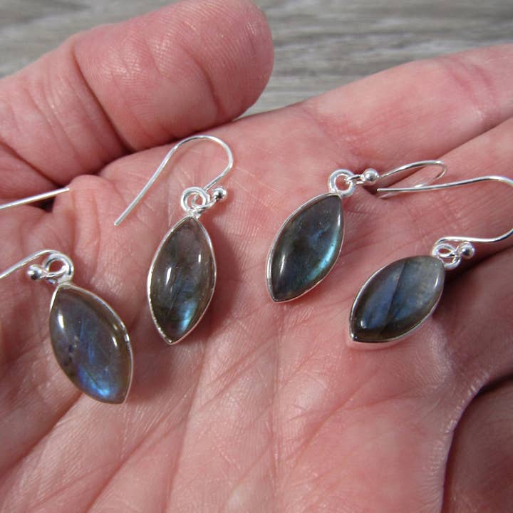 Keystone Crystals - Wholesale Dangle Earrings - Gemstone Sterling Silver Earrings