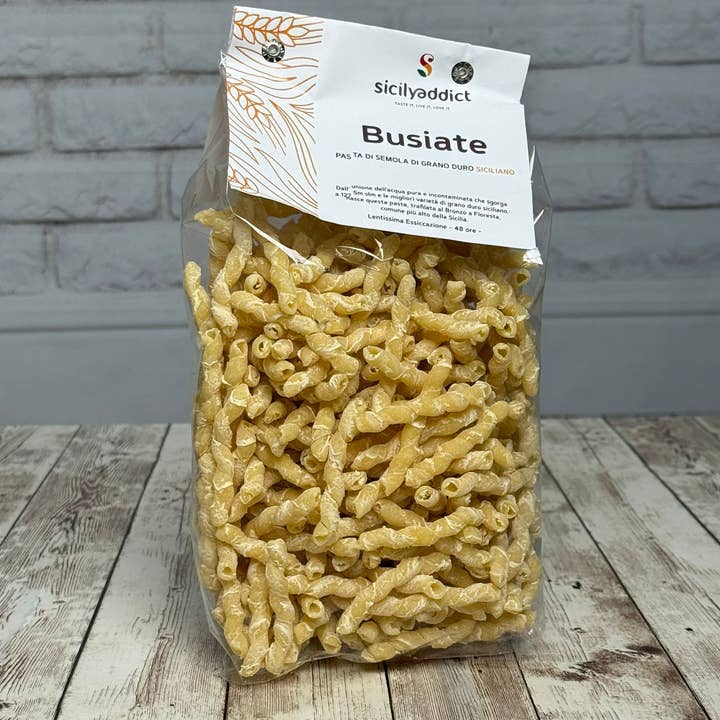 Busiate Håndlavet 100% siciliansk hvede 500g for engroshandel hos Sicilyaddict